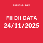 FII DII Data 24 November 2025