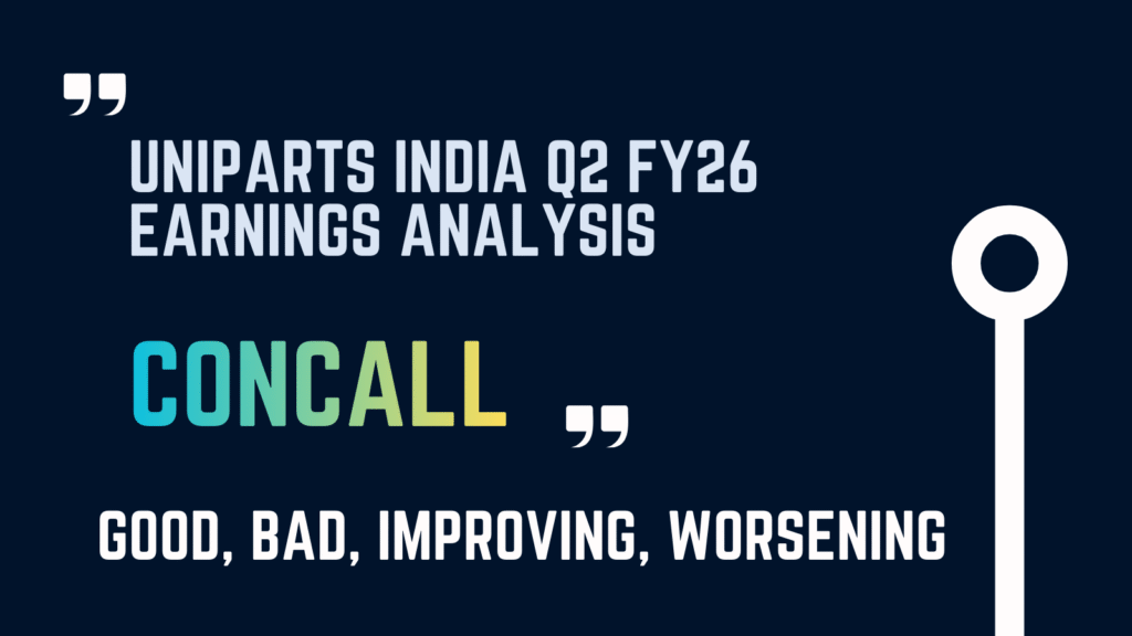 Uniparts India Q2 & H1 FY26 earnings analysis